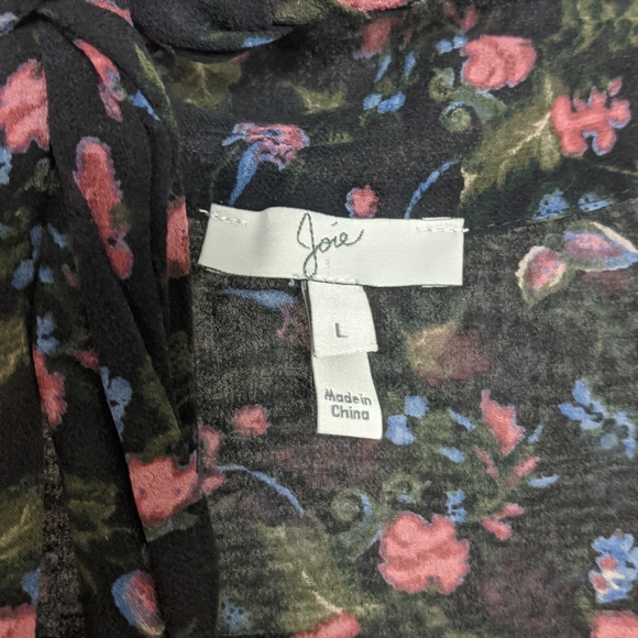 Jamira 100% Silk Chiffon Ruffle Peasant Dress - Picture 5 of 7